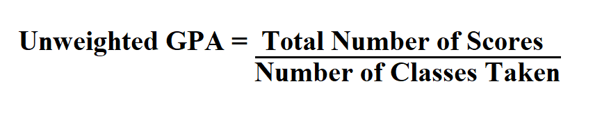 Calculate Unweighted GPA.