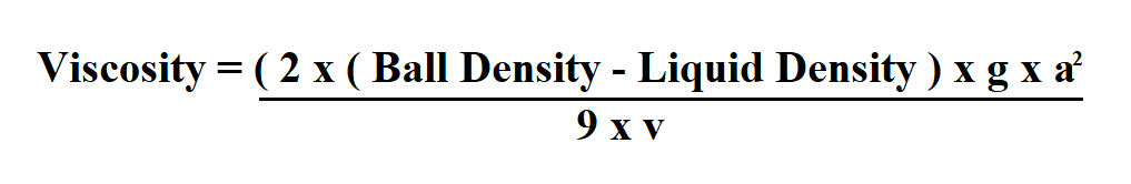 How to Calculate Viscosity.