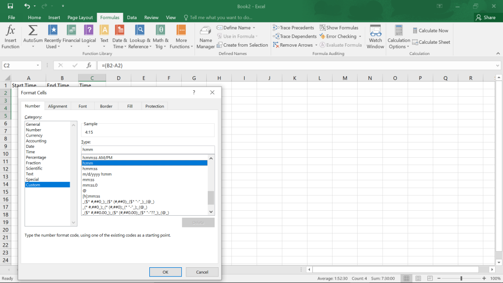 Calculate Time in Excel.