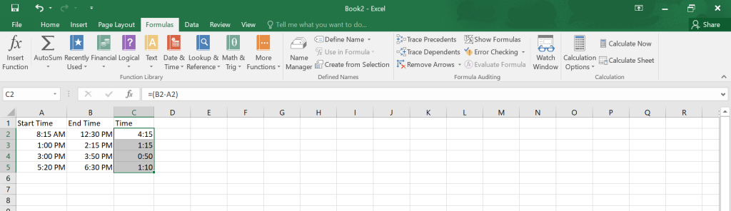  Calculate Time in Excel.