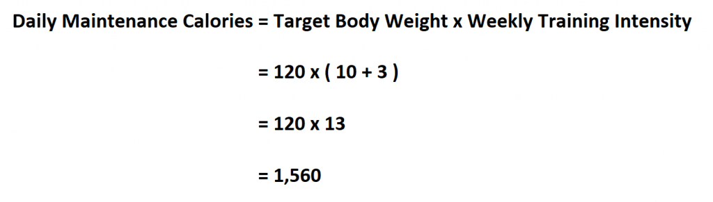 Calculate Maintenance Calorie.