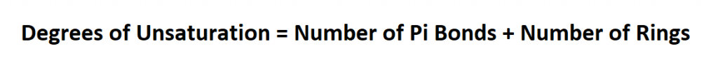 Calculate Degrees of Unsaturation.