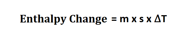 Calculate Enthalpy Change.