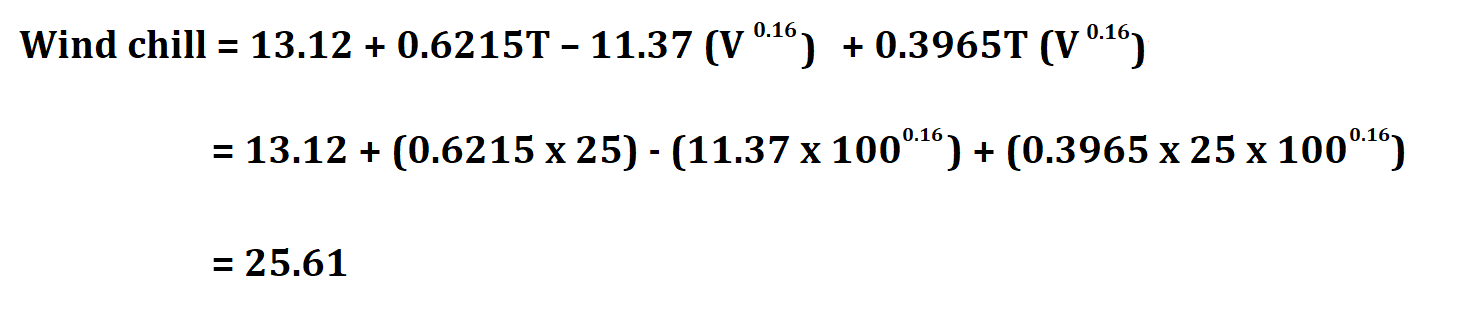 How To Calculate Windchill How to calculate windchill