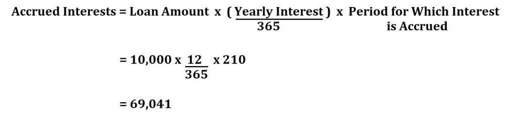 Calculate Accrued Interest.