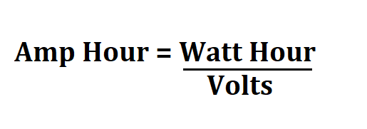 Calculate Battery Amp Hours.