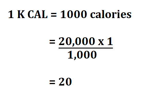 How to Calculate K-CAL.