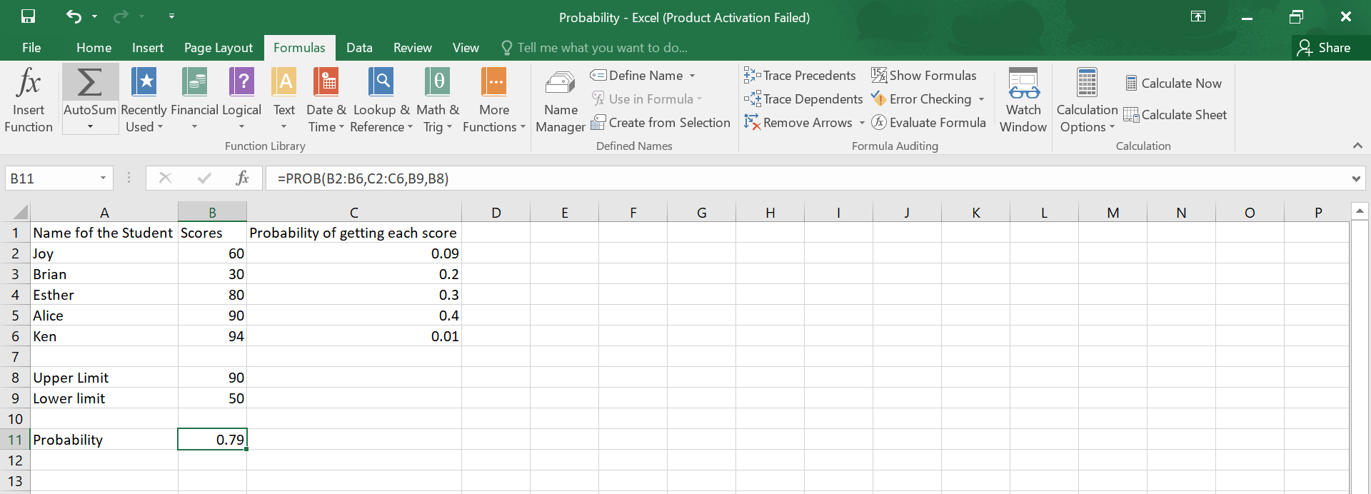 How to Calculate Probability in Excel.