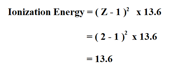 Calculate Ionization Energy.