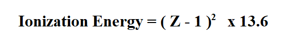 Calculate Ionization Energy.
