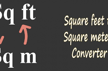 How to Convert Square Feet to Square Meters.