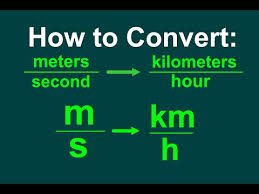 How to Convert M/s to Km/h.