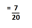 Convert Percentage to Fractions.