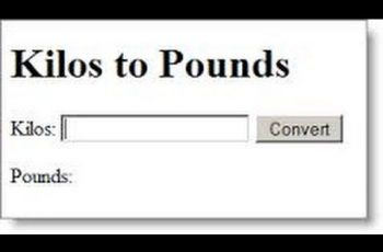 How to Convert Kilograms to Pounds.