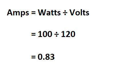  Convert Watts to Amps.