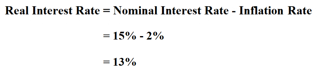Calculate Real Interest Rate.