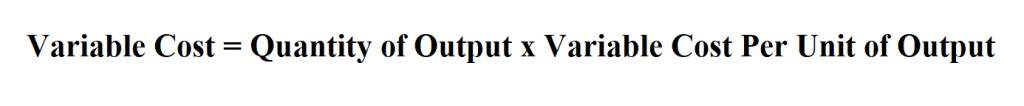 Calculate Variable Cost.